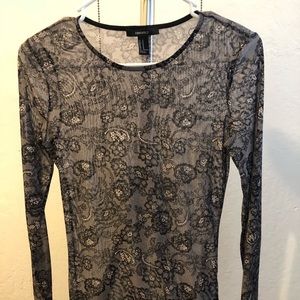 Forever 21 transparent long sleeve